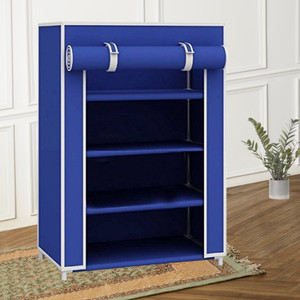 Attache 4 Shelve Shoe Rack PP Collapsible Wardrobe