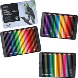 BRuSTRO Watercolor pencil Set of 72 hexagonal Shaped Color Pencils