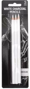 Ortan White Charcoal Pencil Sketching / Drawing Pencil Set Shaped Color Pencils