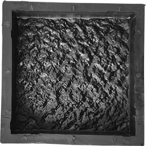 Reyal 8x8 Marble Paver Block Mould 60mm (Black PVC) Column Cap & Base