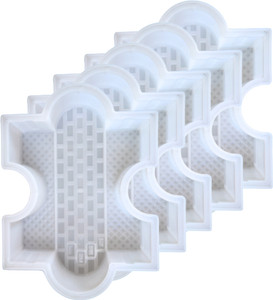 Reyal BROOK Paver Block mould(60mm) Brick Design Mould(Pack of 5) Column Cap & Base