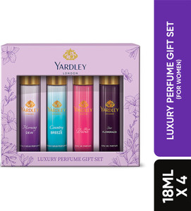 Yardley London Luxury Perfume Gift Set with Long Lasting Fragrance for Women Combo Set