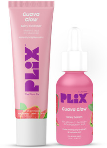 The Plant Fix Plix Guava Glow Regime with 10% Vitamin C Face Mini Serum & Juicy Mini Cleanser