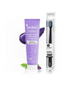 Perfora Purple Teeth Whitening Combo, Purple Toothpaste & Black - Image 6