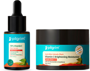 Pilgrim 10% Vitamin C Serum 30ml + 10% Vitamin C Moisturizer 50g Combo - Image 6