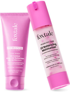 Foxtale Oil Balance Duo Aqua-Gel Sunscreen & Moisturizer 50ml - Image 1