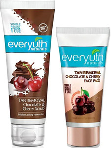 Everyuth Naturals Tan Removal Chocolate & Cherry Scrub (100g), Face - Image 2