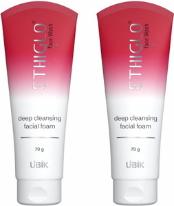 ETHIGLO Skin Lightening Face Wash with Kojic Acid, Niacinamide & Vitamin C