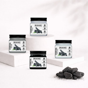 DR.RASHEL Charcoal Mini Jars Combo (Scrub, Gel, Cream, Face Pack)