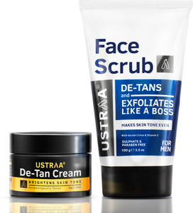 USTRAA Total De-Tan Kit - Face Cream & Scrub - Image 6