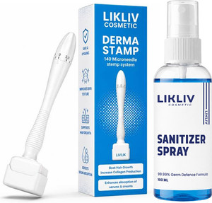LIKLIV Derma Stemp with Sanitizer Spray for Hair & Beard Growth - Image 6