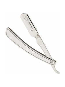 United Silver Stainless Steel Straight Barber Folding Hair Salon Razor, Men