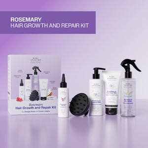 BARE ANATOMY Rosemary Hair Growth Kit | Hair Spray, Shampoo, Conditioner,Oil & Scalp Massager