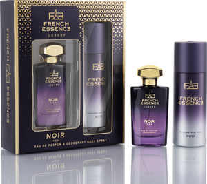 FRENCH ESSENCE Luxury Noir Gift Set |Long-Lasting Frgrance|Eau de Parfum - For Men
