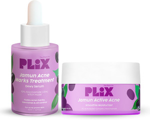 The Plant Fix Plix 10% Niacinamide Jamun Face Serum & 2% Niacinamide Jamun Moisturizer