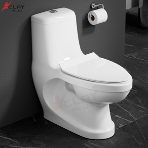 clayplus 101 - PREMIUM GRADE CERAMIC FLOOR MOUNTED ONE PIECE Western Commode