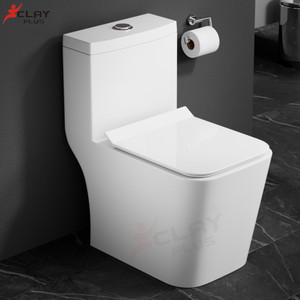 clayplus 1003Premium Grade Ceramic One Piece FloorMounted Western Commode 9"trap Syphonic Western Commode