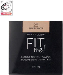 MAYBELLINE NEW YORK Fit Me Loose Finishing Powder - 15 Light 20g Compact