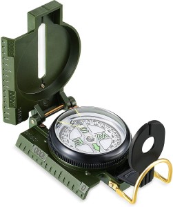 GOCART Multifunctional Folding Metal Hand Held Lensatic Waterproof Army Outdoor Camping Compass