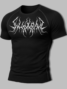 Gym Hound Men Boat Neck Black T-Shirt - Image 6