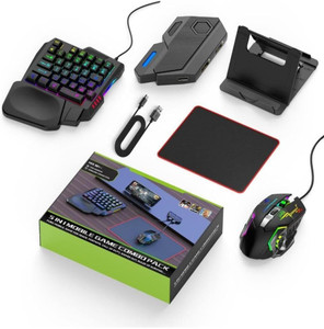 प्लास्टिक Mix SE+ Mobile Game Combo Pack with RGB Mini Gaming Keyboard For PUB G Bluetooth Gaming Keyboard