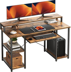 TEKAVO Multipurpose Computer desk office table with keyboard tray 120x60x87 cm Engineered Wood Computer Desk