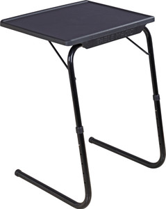 TABLE MAGIC Multipurpose Midnight Black Regular Laptop Table Plastic Computer Desk