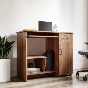 neuspace Buker Computer Table with Shelf, Laptop Table Large Size, Engineered Wood Computer Desk