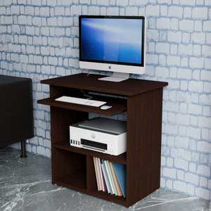 Foxit Premium Engineered Wood Computer Desk Finish Color - Wenge, DIY(Do-It-Yourself) Engineered Wood Computer Desk