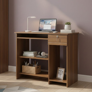 NEUDOT Bingo | Computer table with drawer | PC Table | Office Table | Engineered Wood Computer Desk