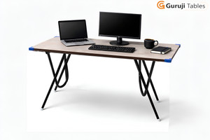 Guruji Traders Premium Foldable Study Table | Computer Table | Laptop Desk | Big Dekstop Table Engineered Wood Computer Desk