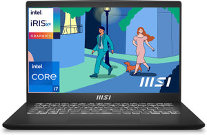 MSI Modern 14 Intel Core i7 12th Gen 1255U - (16 GB/512 GB SSD/Windows 11 Home) Modern 14 C12MO Business Laptop