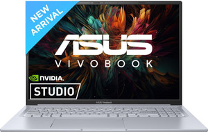 ASUS Vivobook 16X (2025) for Creator with Office 2024 + M365 Basic, Intel Core i5 13th Gen 13420H - (16 GB/512 GB SSD/Windows 11 Home/4 GB Graphics/NVIDIA GeForce RTX 3050/144 Hz) K3605VC-RP413WS Gaming Laptop