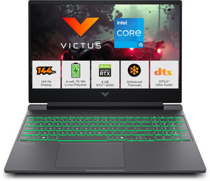 HP Victus Intel Core i5 13th Gen 13420H - (16 GB/512 GB SSD/Windows 11 Home/6 GB Graphics/NVIDIA GeForce RTX 4050/144 Hz) Victus 15-fa2381TX / 15-fa2701TX / 15-fa1278TX / 15-fa2375TX Gaming Laptop