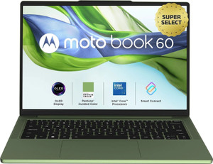 MOTOROLA Motobook 60 Full Metal OLED (i7 14th Gen) Intel Core 7 (Series 2) 240H - (16 GB/512 GB SSD/Windows 11 Home) 14IRH10R Thin and Light Laptop