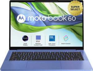 MOTOROLA Motobook 60 Full Metal OLED (i5 14th Gen) Intel Core 5 (Series 2) 210H - (16 GB/512 GB SSD/Windows 11 Home) 14IRH10R Thin and Light Laptop