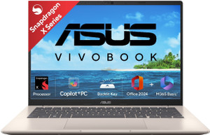 ASUS Vivobook 14 (2025) with Office 2024 + M365 Basic*, Backlit Keyboard, X - (16 GB/512 GB SSD) X1407QA-LY088WS
