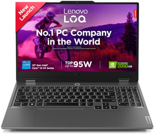 Lenovo LOQ Intel Core i5 12th Gen 12450HX - (12 GB/512 GB SSD/Windows 11 Home/4 GB Graphics/NVIDIA GeForce RTX 2050) LOQ 15IAX9D1 Gaming Laptop