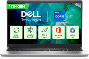 DELL Inspiron 15 MSO'24 with Backlit KB Intel Core i7 13th Gen 1355U - (16 GB/512 GB SSD/Windows 11 Home) 3530 Thin and Light Laptop