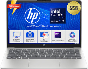 HP 14 AI PC Intel Core Ultra 7 155H - (16 GB/512 GB SSD/Windows 11 Home) 14-gr1036TU Thin and Light Laptop