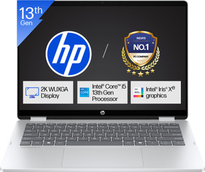 HP OmniBook 5 Flip with Touchscreen, Backlit Keyboard & MSO'2024, Intel Core i5 13th Gen 1334U - (16 GB/512 GB SSD/Windows 11 Home) 14-fp0789TU Thin and Light Laptop