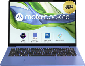 MOTOROLA Motobook 60 Full Metal OLED (i7 14th Gen) Intel Core 7 (Series 2) 240H - (16 GB/512 GB SSD/Windows 11 Home) 14IRH10R Thin and Light Laptop