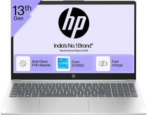 HP Laptop Intel Core i3 13th Gen 1315U - (8 GB/512 GB SSD/Windows 11 Home) 15-fd0186TU Thin and Light Laptop