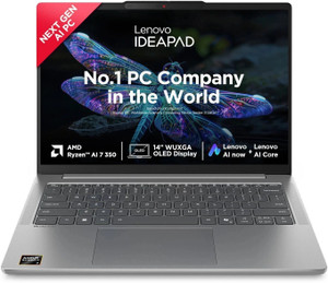 Lenovo IdeaPad Slim 5 WUXGA OLED Copilot+PC Full Metal Body AMD Ryzen AI 7 Octa Core AI 7 350 - (24 GB/1 TB SSD/Windows 11 Home) IdeaPad Slim 5 14AKP10 Thin and Light Laptop