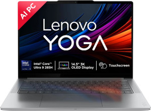 Lenovo Yoga Pro 7 3K OLED AI PC Full Metal Body Intel Core Ultra 9 285H - (32 GB/1 TB SSD/Windows 11 Home) 14IAH10 Thin and Light Laptop