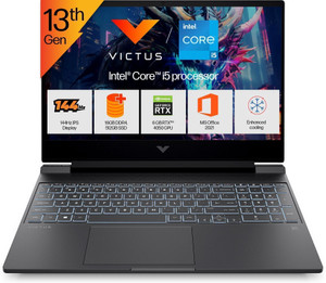 HP Victus Intel Core i5 13th Gen 13420H - (16 GB/512 GB SSD/Windows 11 Home/6 GB Graphics/NVIDIA GeForce RTX 4050/144 Hz) Victus 15-fa2381TX / 15-fa2701TX / 15-fa1278TX Gaming Laptop