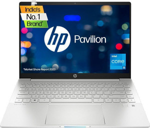 HP Pavilion Plus Creator OLED Eyesafe H-Series Core i5 12th जेन - (16 GB/512 GB SSD/Windows 11 Home) 14-eh0037TU पतला और हल्का लैपटॉप