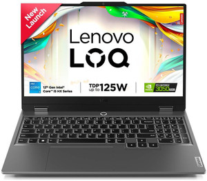 Lenovo LOQ Intel Core i5 12th Gen 12450HX - (16 GB/512 GB SSD/Windows 11 Home/6 GB Graphics/NVIDIA GeForce RTX 3050) 15IAX9 Gaming Laptop