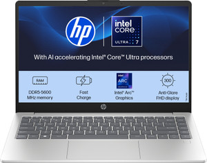 HP AI PC Intel Core Ultra 7 155H - (16 GB/512 GB SSD/Windows 11 Home) 14-gr1023TU Thin and Light Laptop