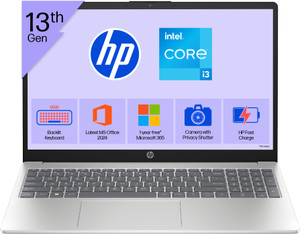 HP Laptop Intel Core i3 13th Gen 1315U - (8 GB/512 GB SSD/Windows 11 Home) fd0129TU / fd0186TU Thin and Light Laptop